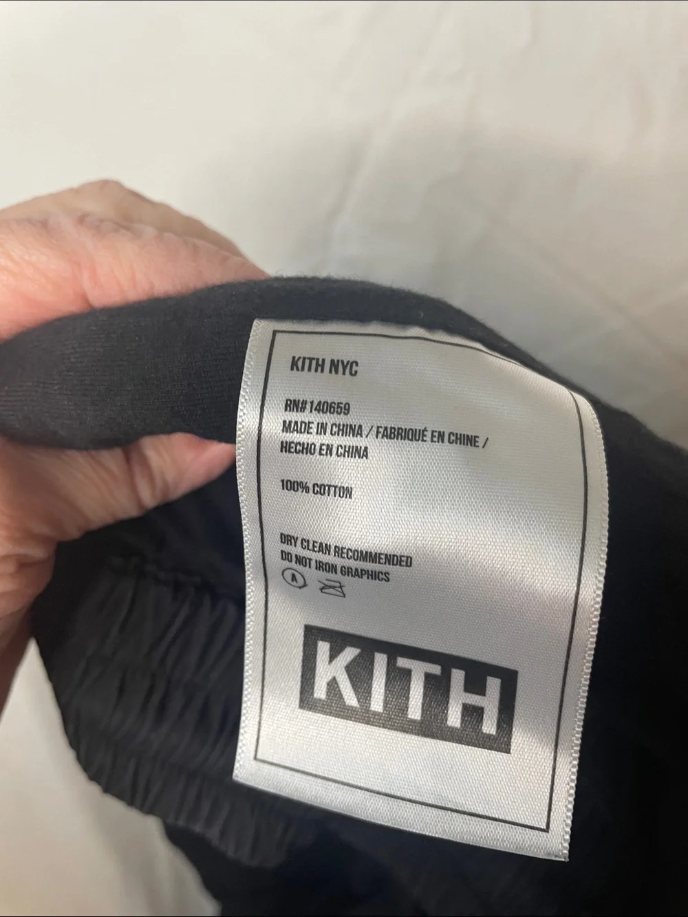 Kith black quilted